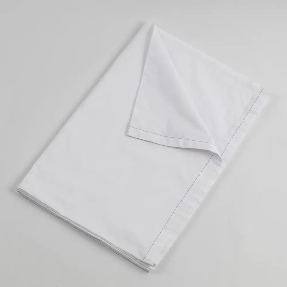 ComfortWeave™ - T-250 Flat Sheet - 60% Cotton / 40% Polyester - Queen, 92" x 115", white