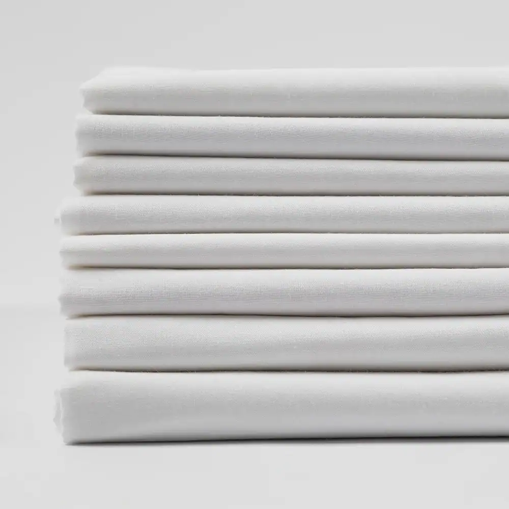 ComfortWeave™ - T-250 Fitted Sheet - 60% Cotton / 40% Polyester - King, 78" x 80" x 15", white