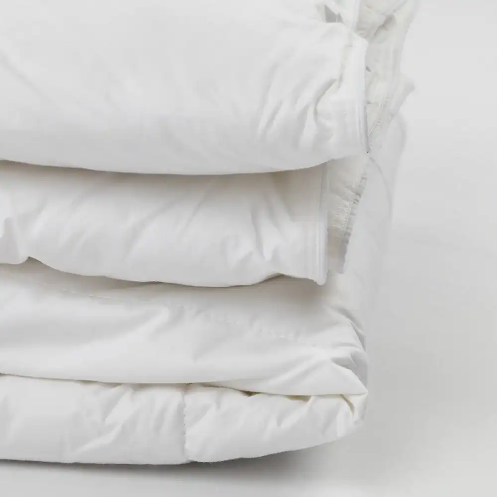 Camelot™ - Duvet Blanket - Cotton Ticking / Polyester Fill - Twin, 66" x 90", white