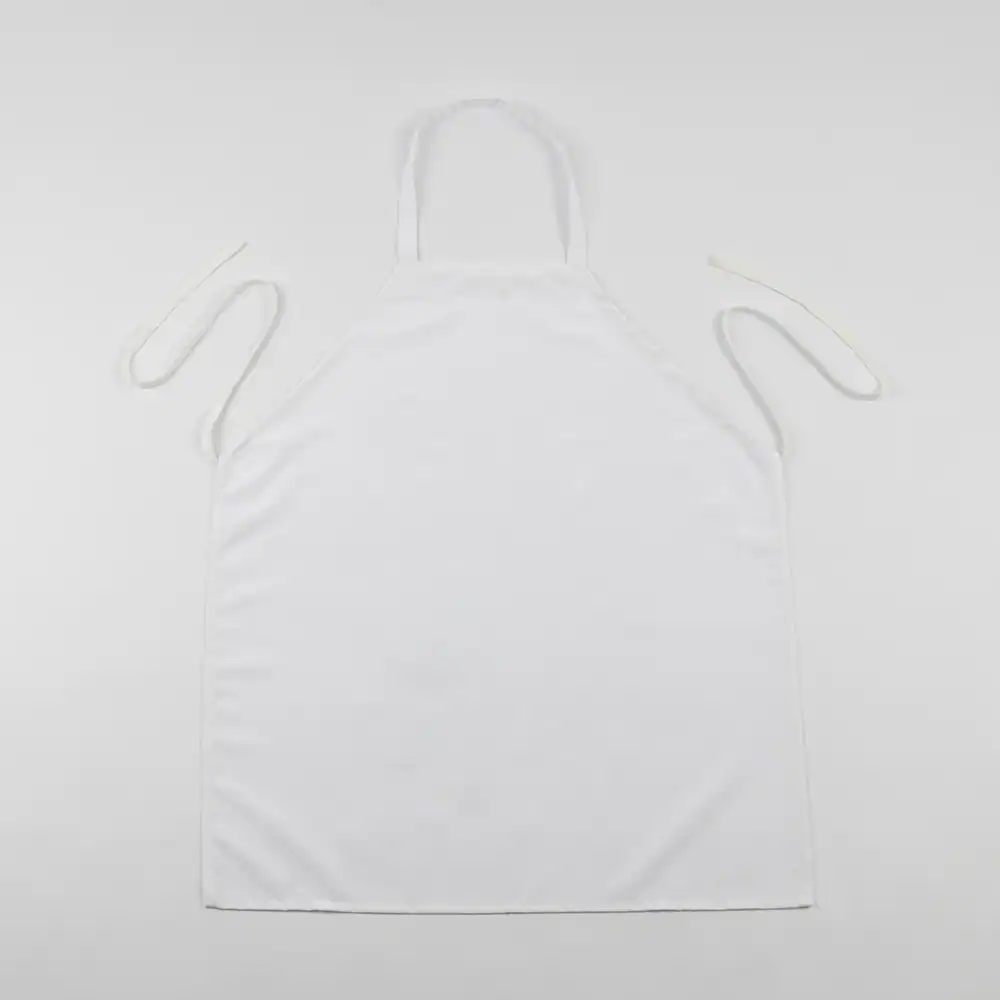 Econo™ - Bib Apron - 100% Spun Polyester - 28" x 33", white