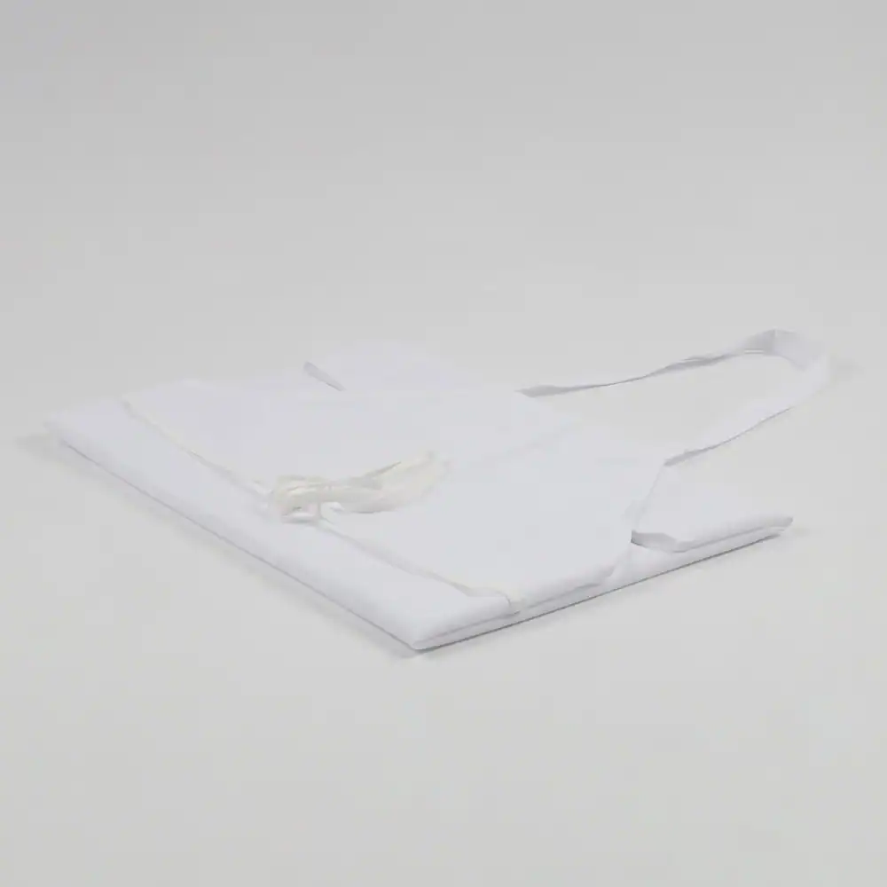 Prisma® - Bib Apron - 100% Spun Polyester - 30" x 34", white