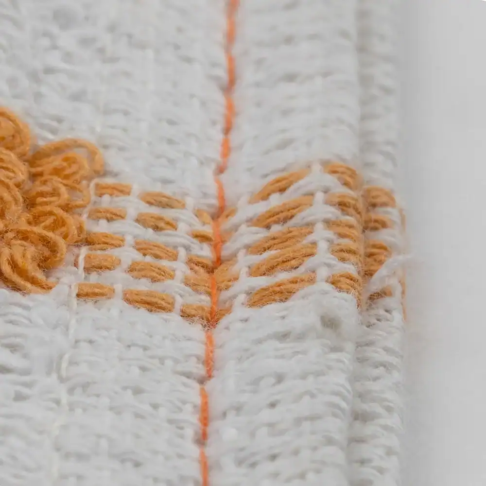 Grill Pad - 100% Cotton - 16" x 9.5", white-gold