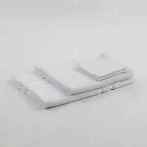 Basics™ - Wash Cloth - 95% Cotton / 5% Polyester - 12" x 12", white