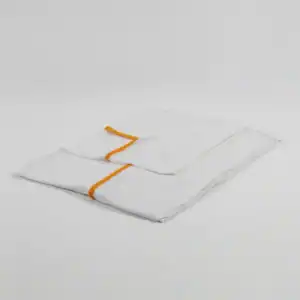 Knitted Fitted Sheet - 55% Cotton / 41% Polyester / 4% Spandex - 36" x 88" x 14", white