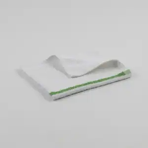 Bar Mop - 95% Cotton / 5% Polyester - 16" x 19", white-green