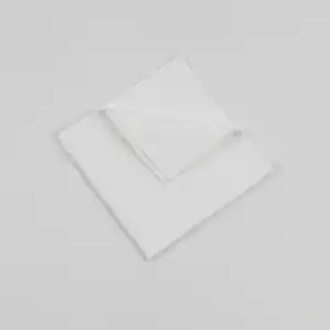 Satin Band Momie Napkin - 100% Cotton - 22" x 22", white