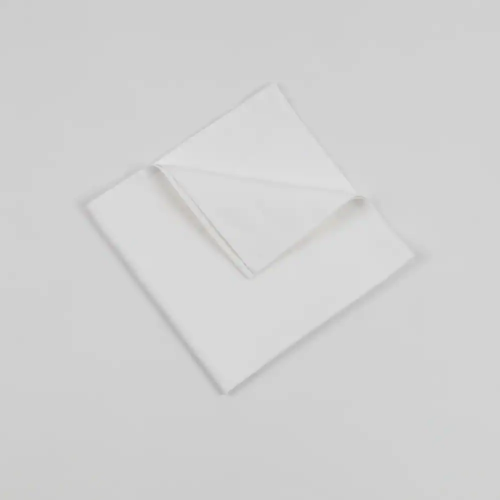 Satin Band Momie Napkin - 100% Cotton - 22" x 22", white